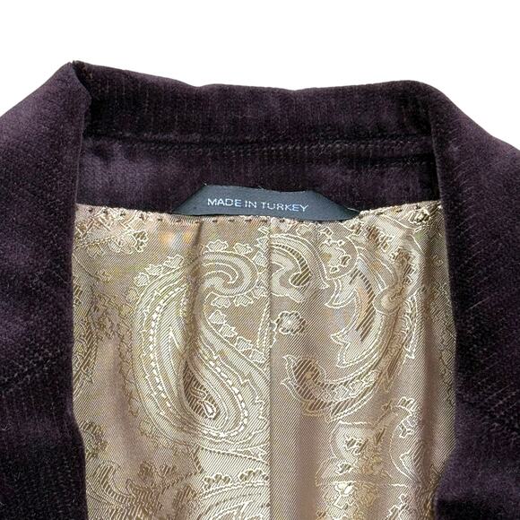 Hugo Boss Maselli Velvet Plum Purple Blazer Sportscoat 42L - Picture 6 of 11